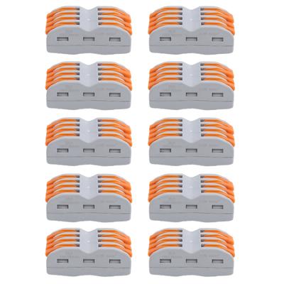 10Pcs Compact Wire Connectors Lever Nut Terminal Block SPL‑4 Quick Connect Splice Type