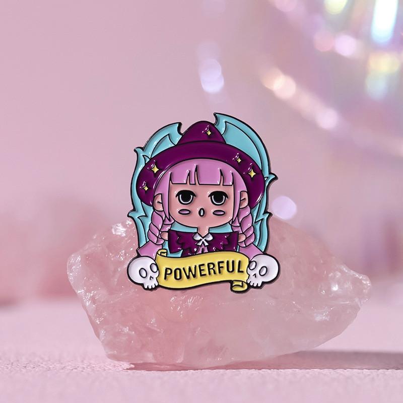 Cartoon Character Adorable Brooch Magical Elf Charming Alloy Pin For Bags Accessories And