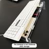 Removable Tilted Keyboard Stand Ergonomic Typing Acrylic Keyboard Riser Tilt Desk Computer Keyboard Lifter For Home Office Games