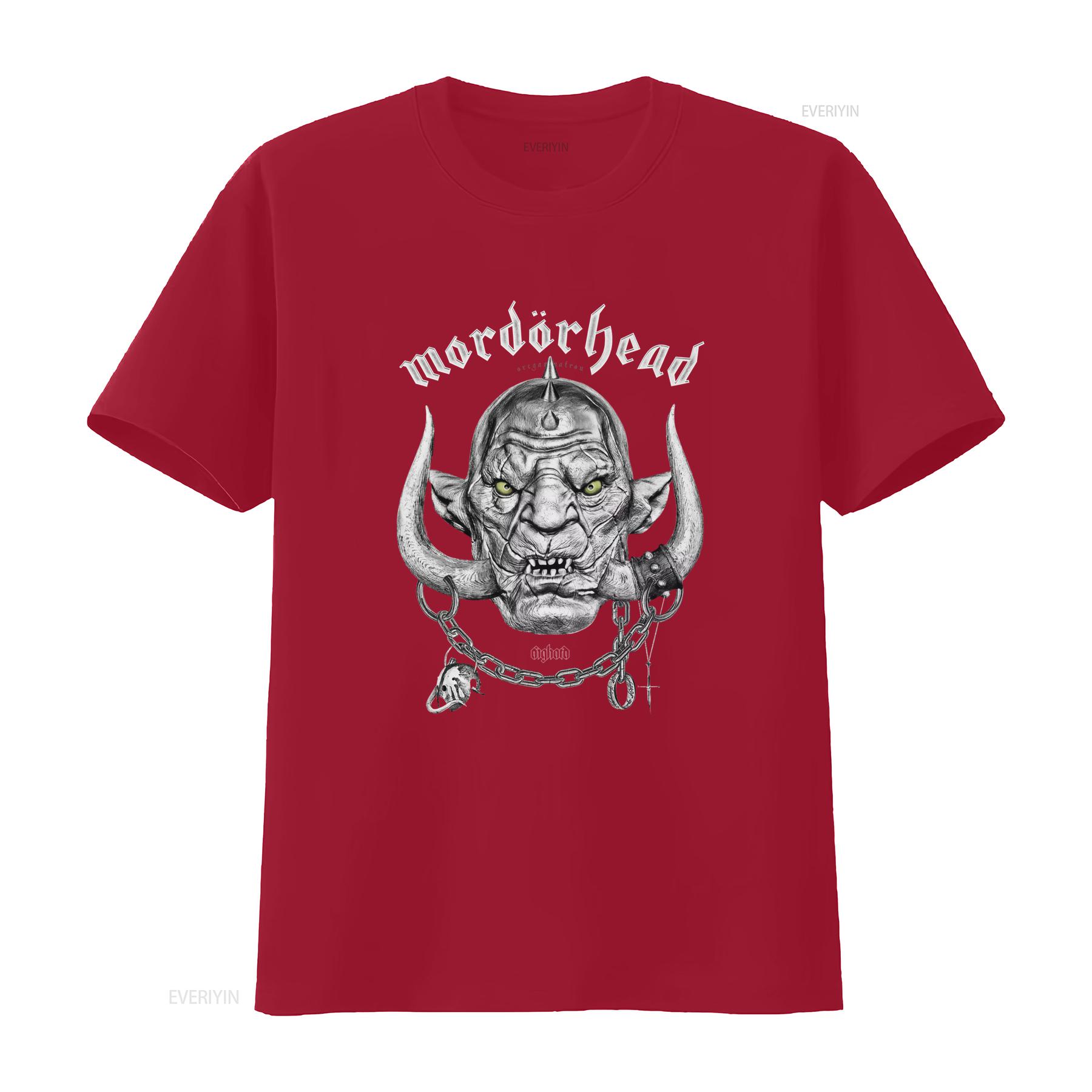 Mordörhead T Shirt Gothic Heavy Metal Band Print vintage Washed graphic fashion Unisex Comfortable Casual S
