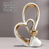 Zhaocai-Creative Love and Sailboat Shaped Ceramic Art Home Decoration Living Room Dining Table TV Cabinet Gift Light Luxury, 1Pc