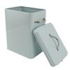 Metal Laundry Room Container with Dual Side Handles with Spoon Lid Farmhouse Laundry Powder Container for Washing Powder Rice Dog Food