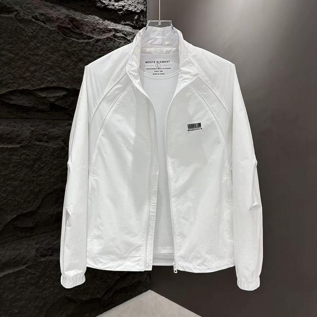 Factory Direct Sales Spring And Autumn Casual Men'S Loose Fashion Trend Versatile Stand-Up Collar Outdoor Breathable Jacket Trench Coat