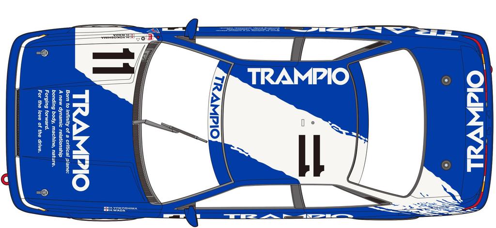 Hasegawa Trampio Corolla Levin AE92 1991 JTC Plastic Model Kit 20717 1/24 (Automobile)