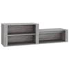 816918 vidaXL Armoire à chaussures Sonoma gris 150x35x45 cm Bois d'ingénierie