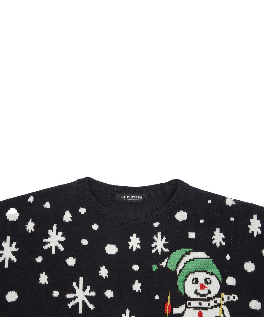 LUVISTRUE Xm Lets Go Skiing Knit(Navy)