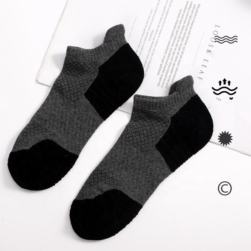 Hohe Sportsocken Low Cut Socken Outdoor Verdickt Frottee Laufen Gepolsterte Socken Herren Damen Sommer Logo Packung 6