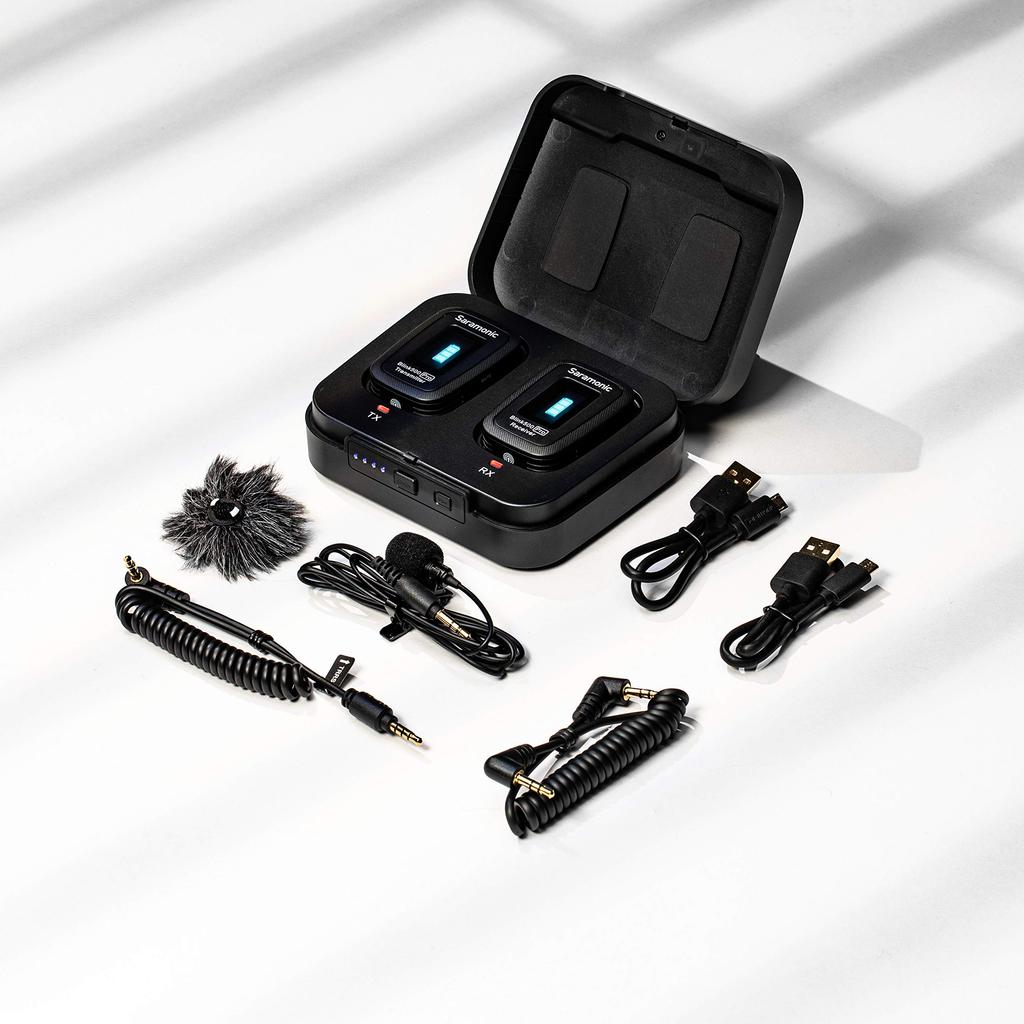 Saramonic Blink 500 PRO B1 Mini Drahtloses Omnidirektionales Polar Kompatibel mit Smartphones und DSLR für Drahtlosen Ton und Live-Streaming PRO 3,5mm