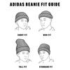 Adidas Recon Ballie One Size Men's Pom-Pom Beanie, Black/Gray-Six Marl/Black/White,