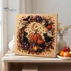 Festliche Kunst mit Kunstperlen für die Heimdekoration 2 Stück Halloween-Kunst, Geist Kürbis Hexe Krähe Malerei DIY Entspannendes Bastelset, 3D Schädel Basteln