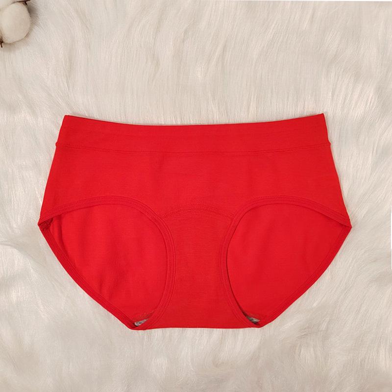 Plus Size Women's Cotton Mid-Rise Hip-Lifting Breathable Triangle Panties