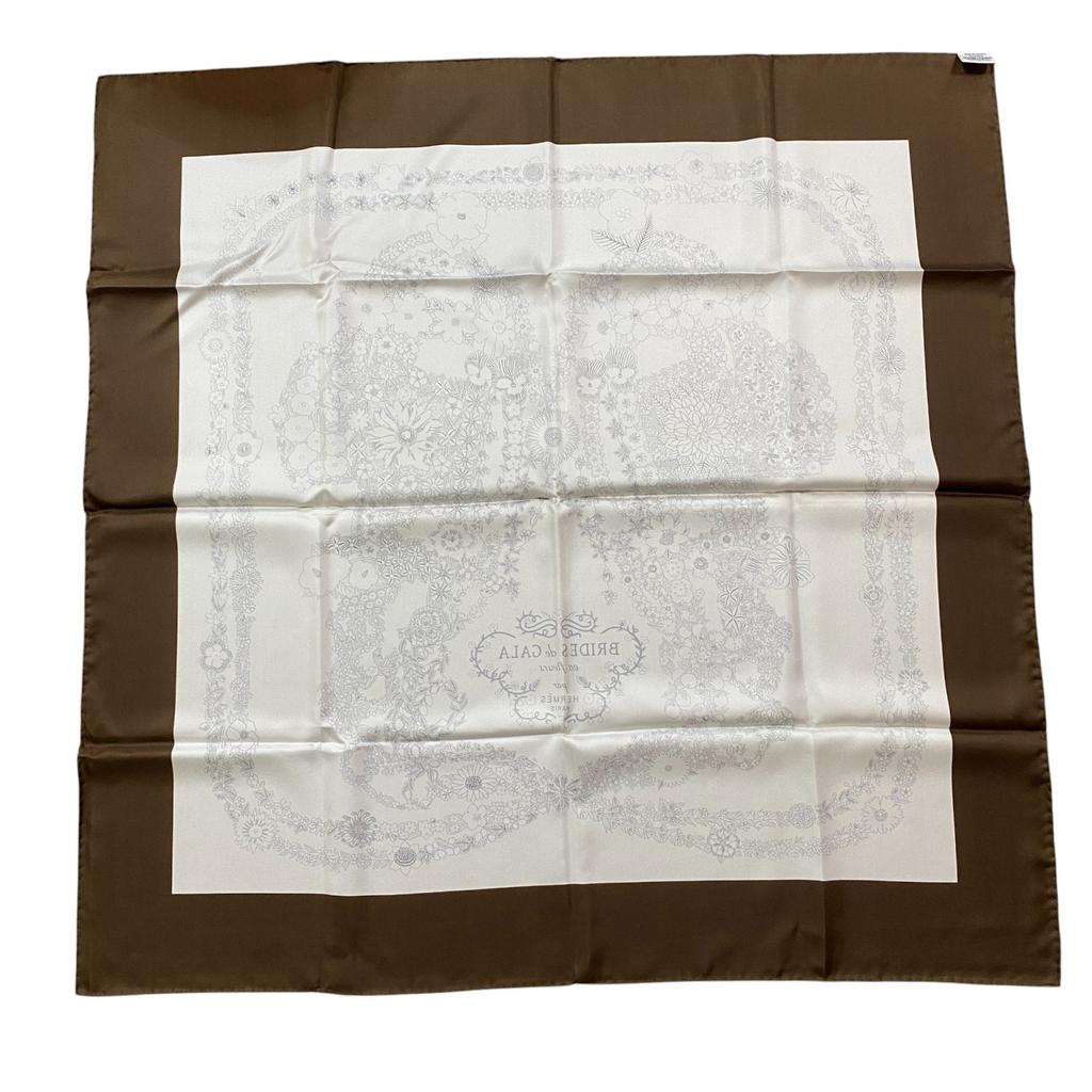 Used HERMESscarf Multicolor Silk Women