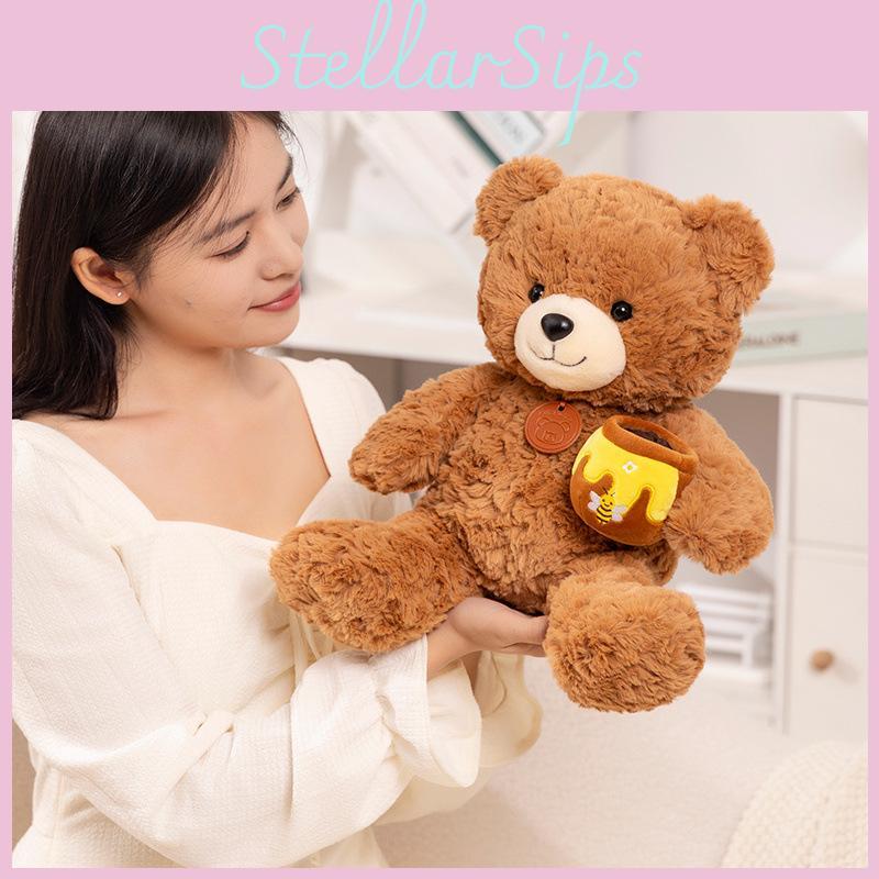 Pot Honey Teddy Bear Plush Toy Dolls Room Decoration Children Gift Christmas
