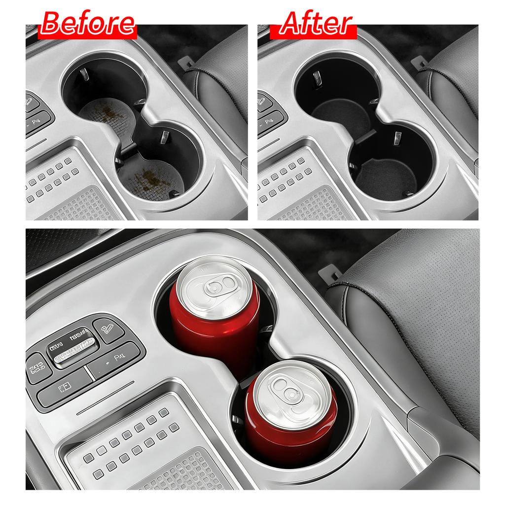 LUCKEASY for Hyundai IONIQ 9 2026 (US Version Only) Central Console Water Cup Holder TPE Car Interior Accessories Drinks Holder