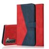 Applicable to Samsung S26 two-color leather case A27 contrasting color splicing retro card wallet protective case S24FE matte case