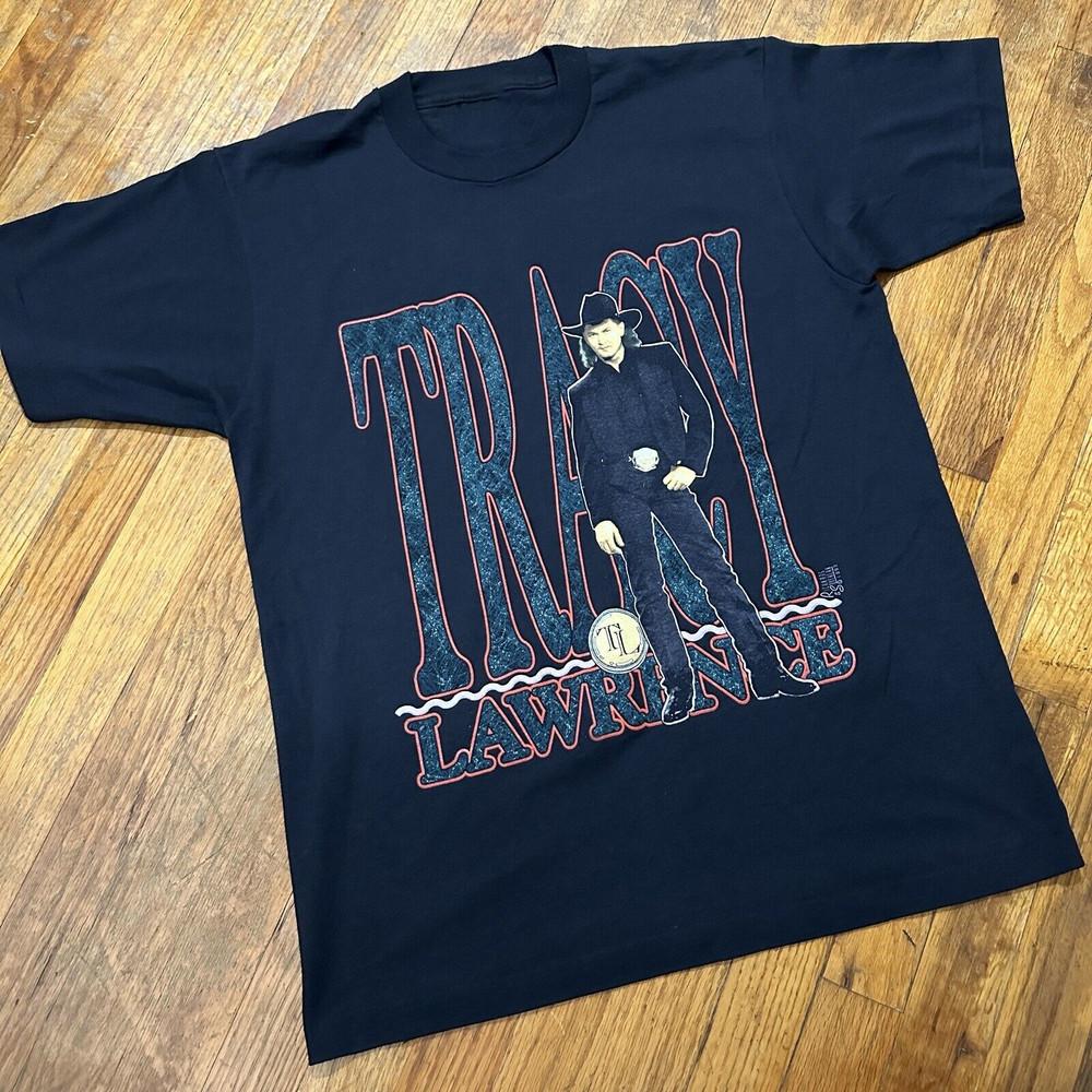 Vtg Tracy Lawrence Country Tour Concert Cotton Black S-5XL Unisex Shirt Unisex T-Shirt XL