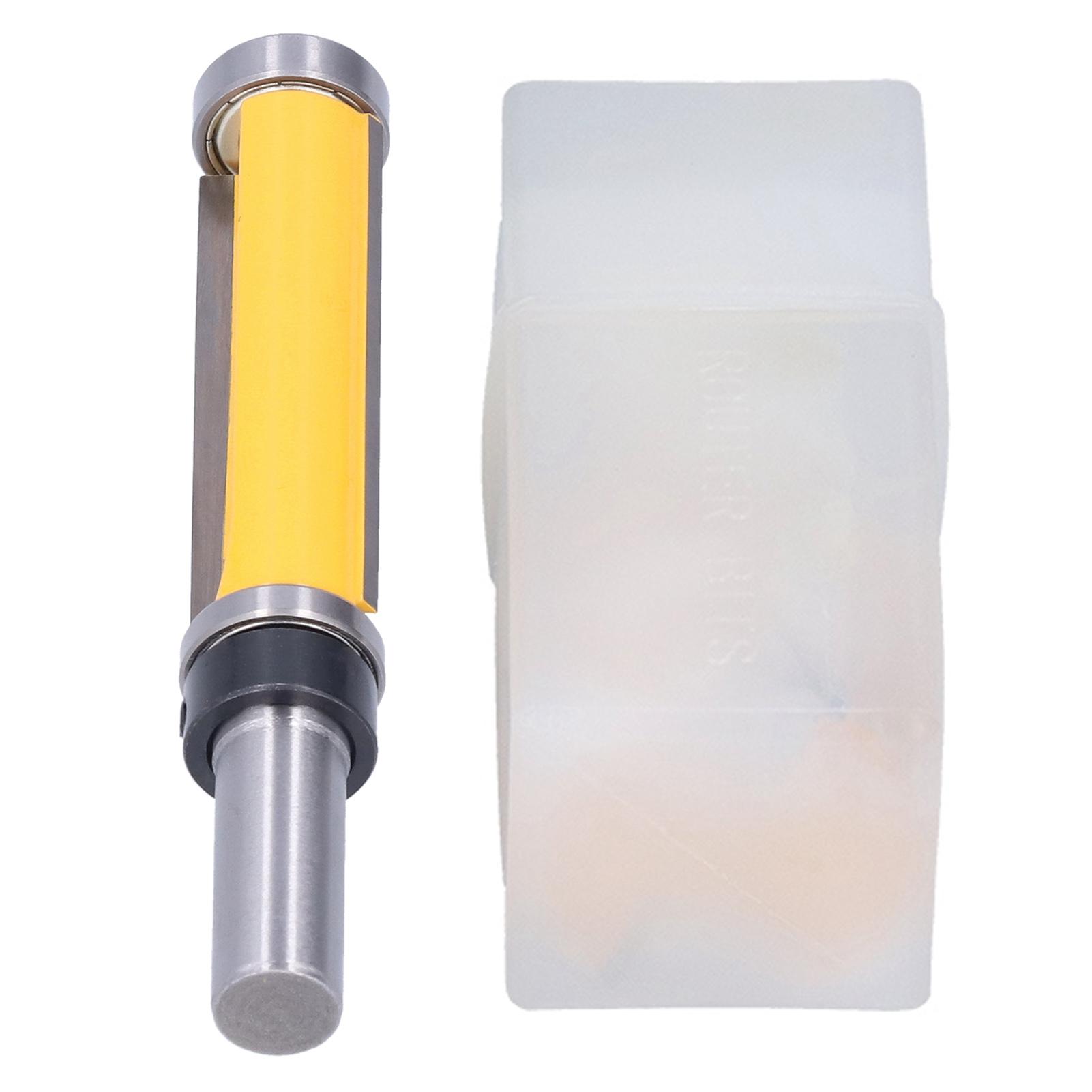 

Фрезерная бита заподлицо Верхний и нижний режущий инструмент с двойным подшипником для обрезки резки Хвостовик 12 мм