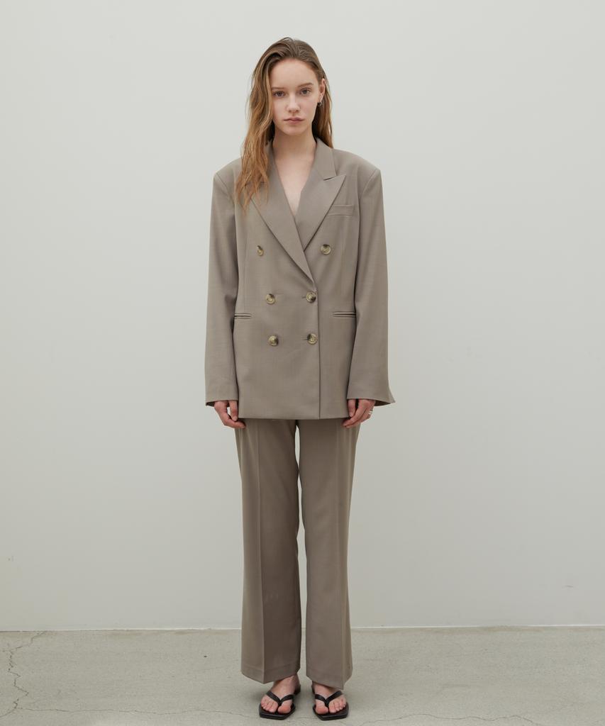 THE BOONDOCK SAINTS Wool-Blend Wide Trouser Beige