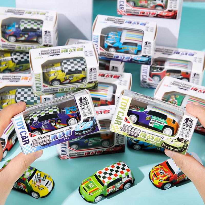 5Pcs Alloy Diecast Car Mini Cars Model Set Toys For Boys Sliding Inertia Pull Back Alloy Racing Car Collectibles Birthday Gift