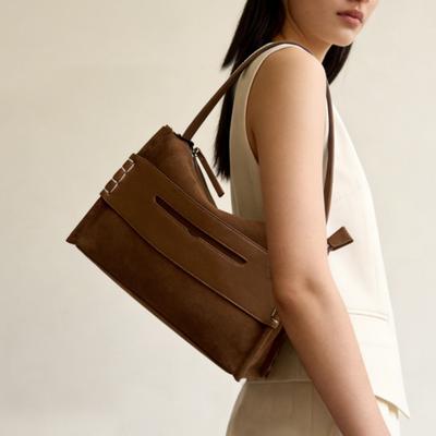 Single Shoulder Bag, Niche Frosted Bag, Women's High-end Fashion Commuting Bag, Large Capacity Women's Handbag