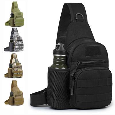 Tragbare Wandern Reise Sling Schulter Tasche Molle Brust Tasche Männer Outdoor Sport Flasche Beutel Camping Jagd Angeln Brust Rucksack