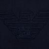 Emporio Armani Ss24 Logo Pattern Embroidered Hooded Long Sleeve Sweatshirt Men Sweatshirt Navy 3D1MDW-1JWPZ-0950