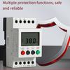 Adjustable Voltage Threshold Protector LCD Display Protector Adjustable Voltage Settings 35mm Guide Rail LCD Display Monitor