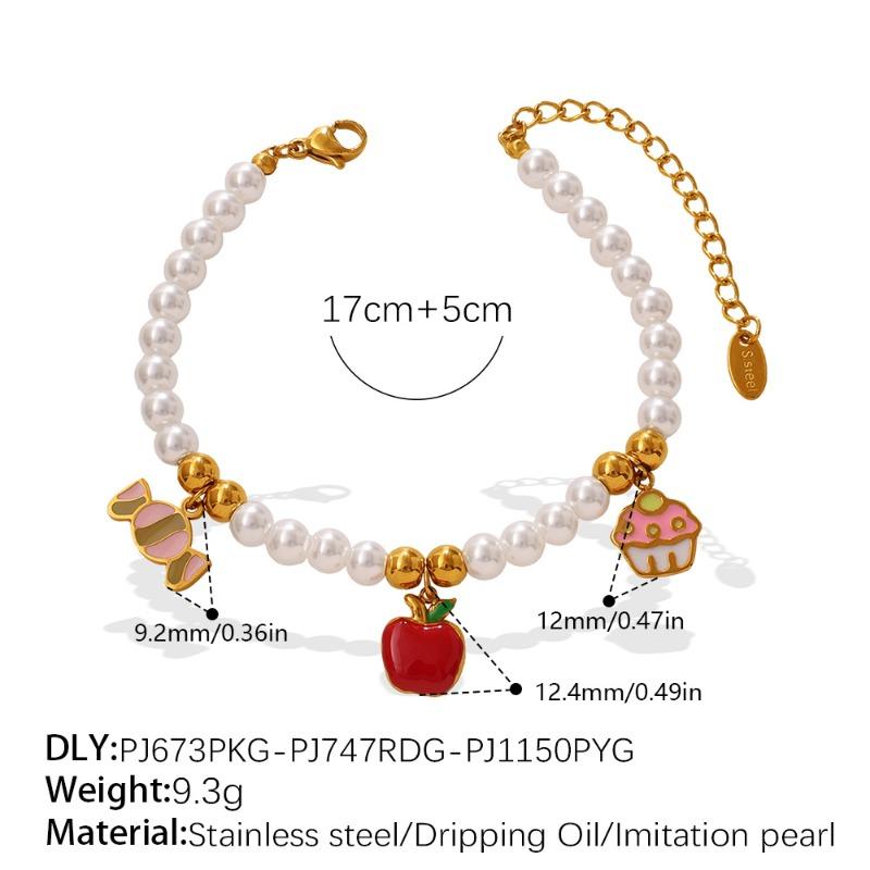Meier Fresh & Fun Fruit Charms: Necklaces, Bracelets, and Playful Enamel Mushroom & Banana Pendants