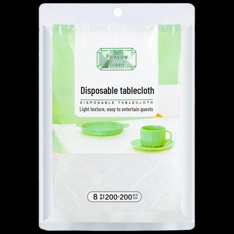 Fangcaodi Disposable PE Picnic Tablecloth (8-Pack)