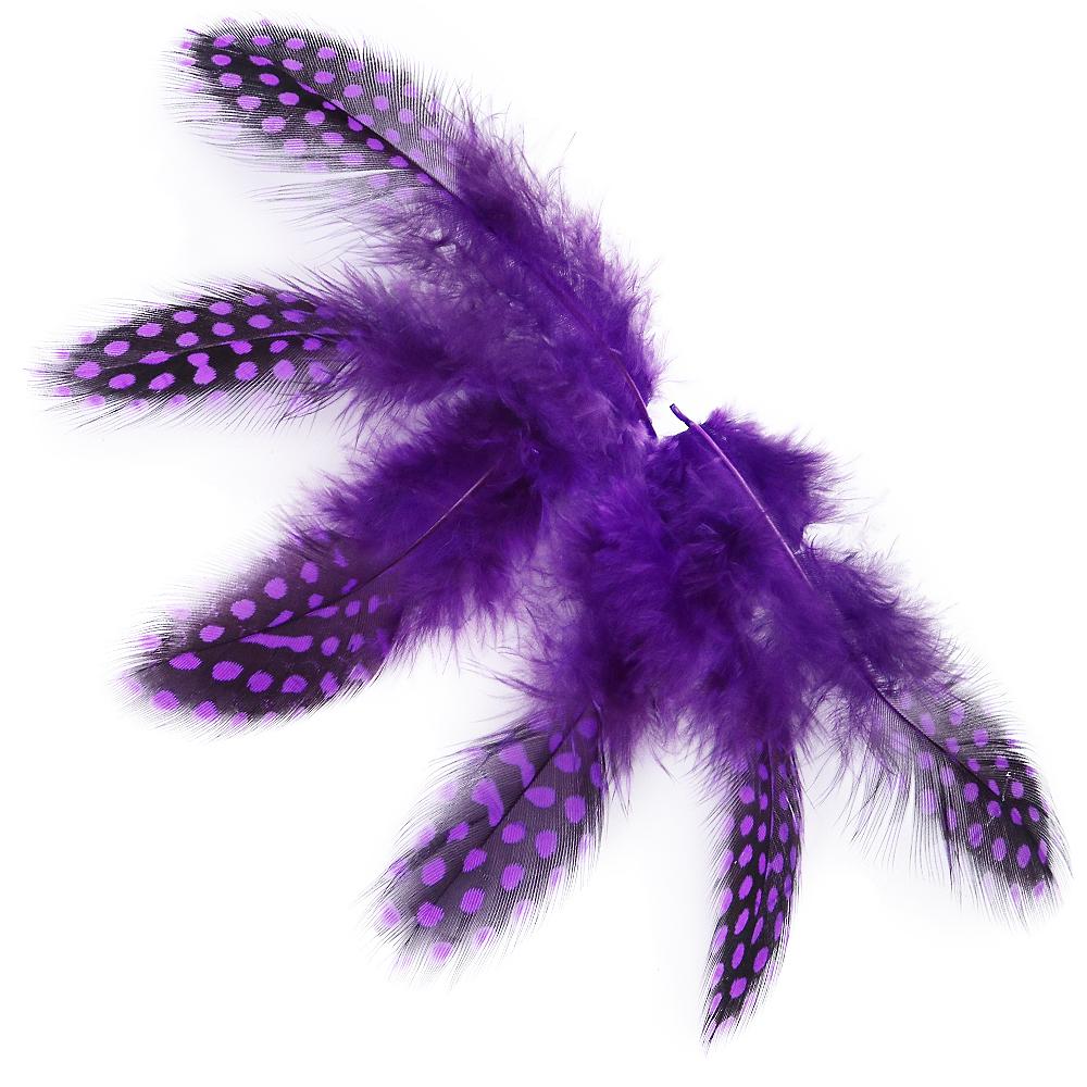 100PCS Natural Guinea Fowl Pheasant Feathers Natural Feathers Spotted 5-8cm Feathers for Crafts Dream Catcher Plume Decoration