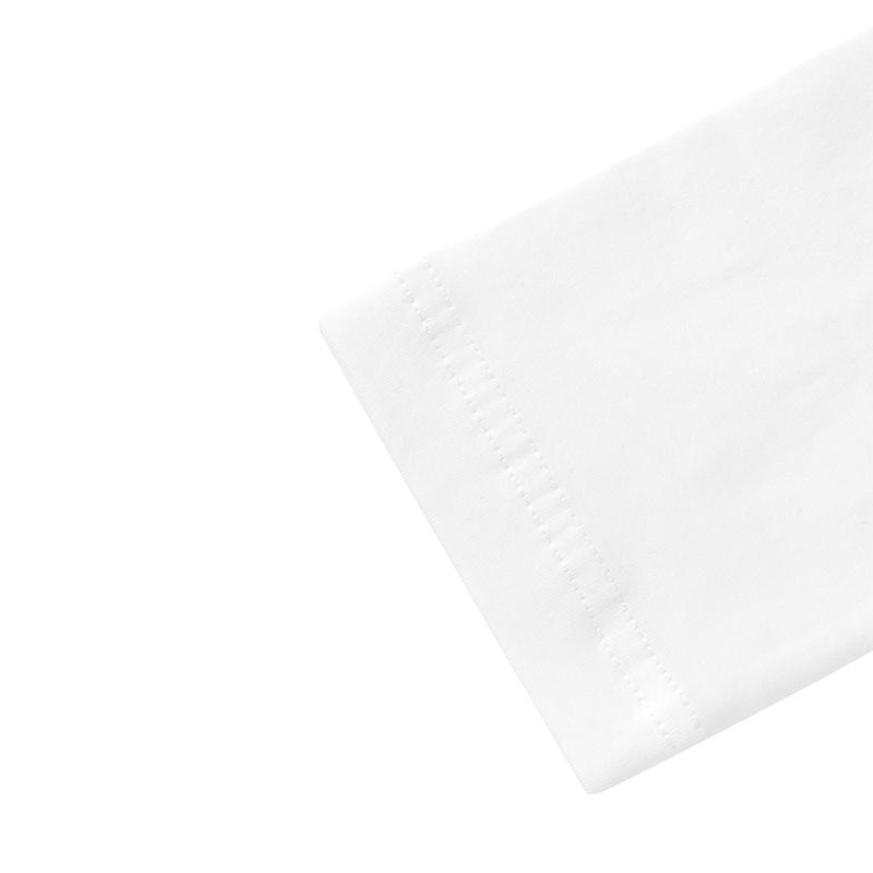 Li-Ning Plain Simple Cotton Soft Skin-Friendly Versatile Thin Fleece Warm Round Neck Pullover Long Sleeve T-Shirt Men Tops White YTLV111-2