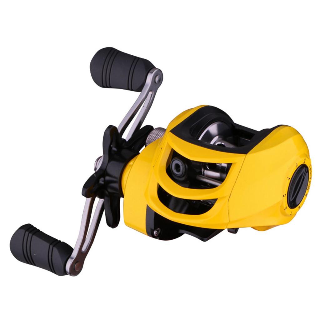 Rolle - Angelrolle mit geringer Baitcaster-Leistung, 7,6 LB Bremskraft, 1 geschirmtes Kugellager, Magnetbremssystem