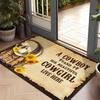 Western Cowboy Pattern Welcome Doormat Area Mat - Machine Washable, High Quality Flannel - Suitable for Living Room, Bedroom