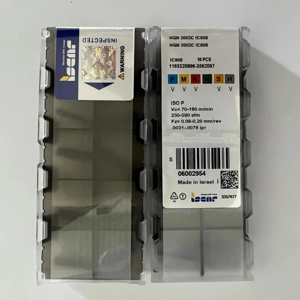 HGN3003C IC908 Industrial indexable carbide inserts 10 Pcs