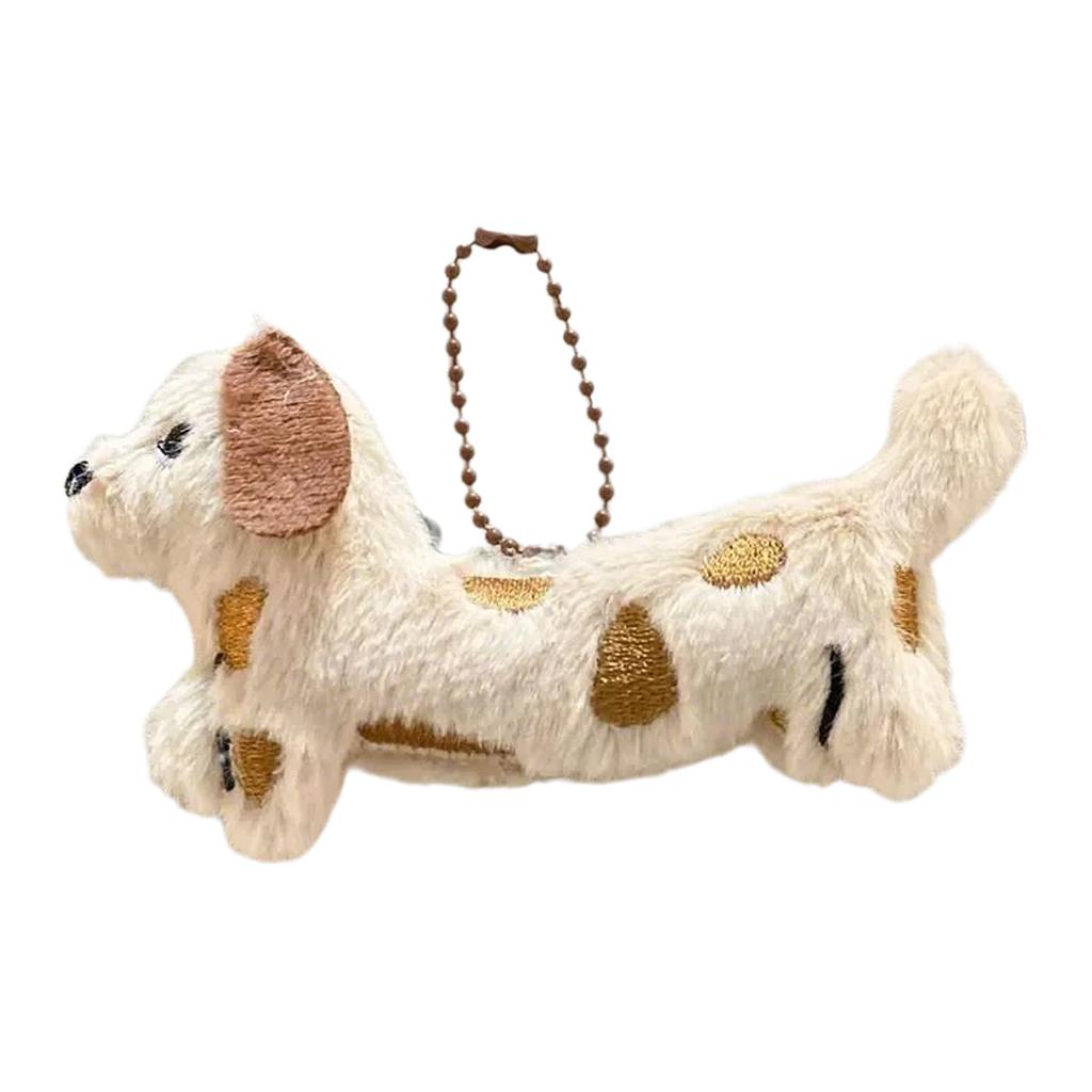 Fashionable Dachshund Plush Keychain Lovely Puppy Stuffed Keyring Accessory for Bag Decoration and Special Gifts