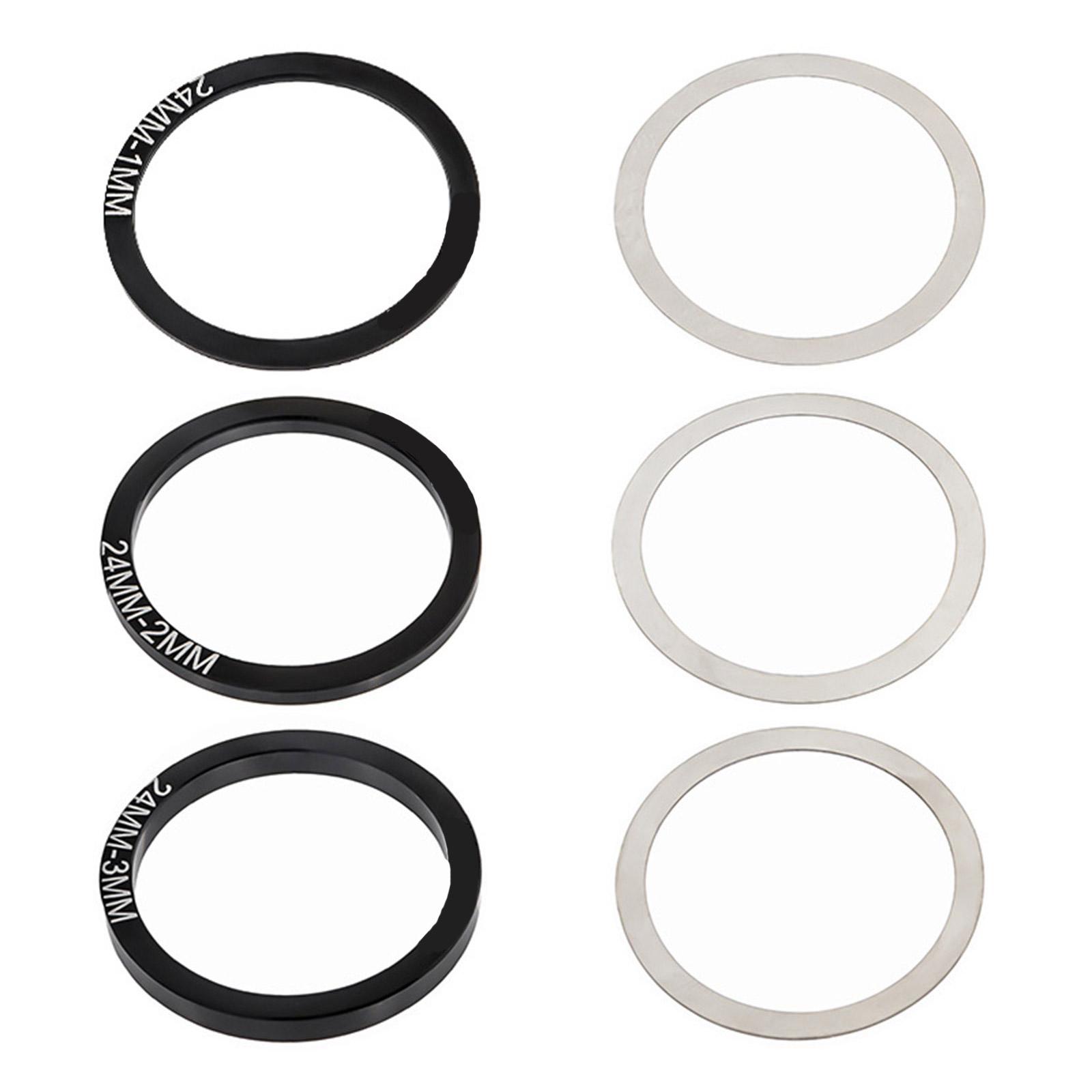 

6шт. алюминиевые сплавы велосипеды кареточные проставки шатун нижняя проставка велосипедные аксессуары A