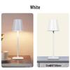 LED Rechargeable Metal Touch Dimming Desk Lamp for Western Restaurant Tabletop Atmosphere