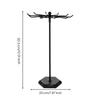 Detachable Jewelry Stand with Rotating Top Sturdy Metal Display Hooks Elegant
