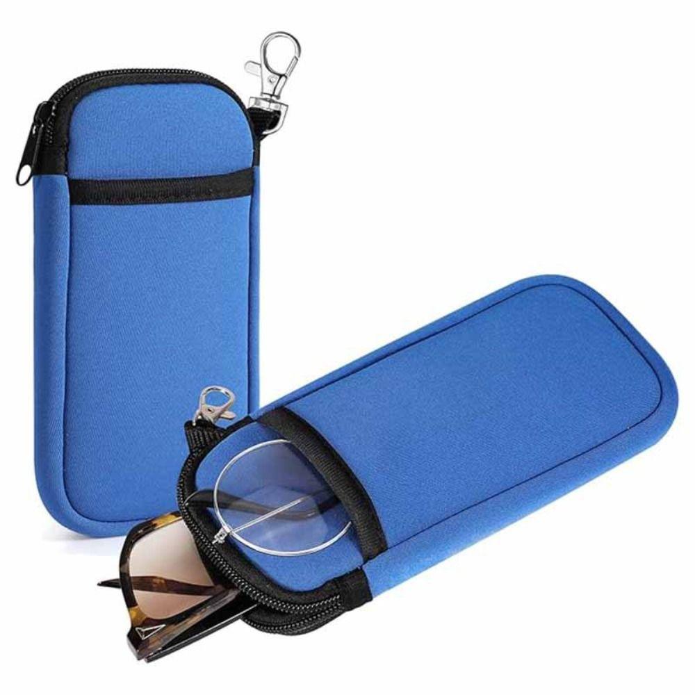 Soft Zipper Phone Bag Portable Storage Bag Multifuctional Eyeglass Pouch  Travel Use