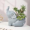 Unique Silicone Mould 3D Flower Pots Molds Elephant Shaped Pen Holder Mold Craft