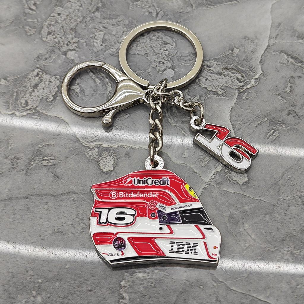 Ferrari Car Racing Helmet Keychain Ornament Pendant Gift For Ferrari HSF90 Stradale SF90Spider 296 GTB 296 GTS Auto Accessories