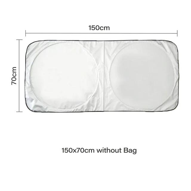 

Козырек на лобовое стекло, солнцезащитный козырек, солнцезащитный экран, дефлектор для защиты от УФ-лучей на переднее стекло, со складным солнцезащитным козырьком