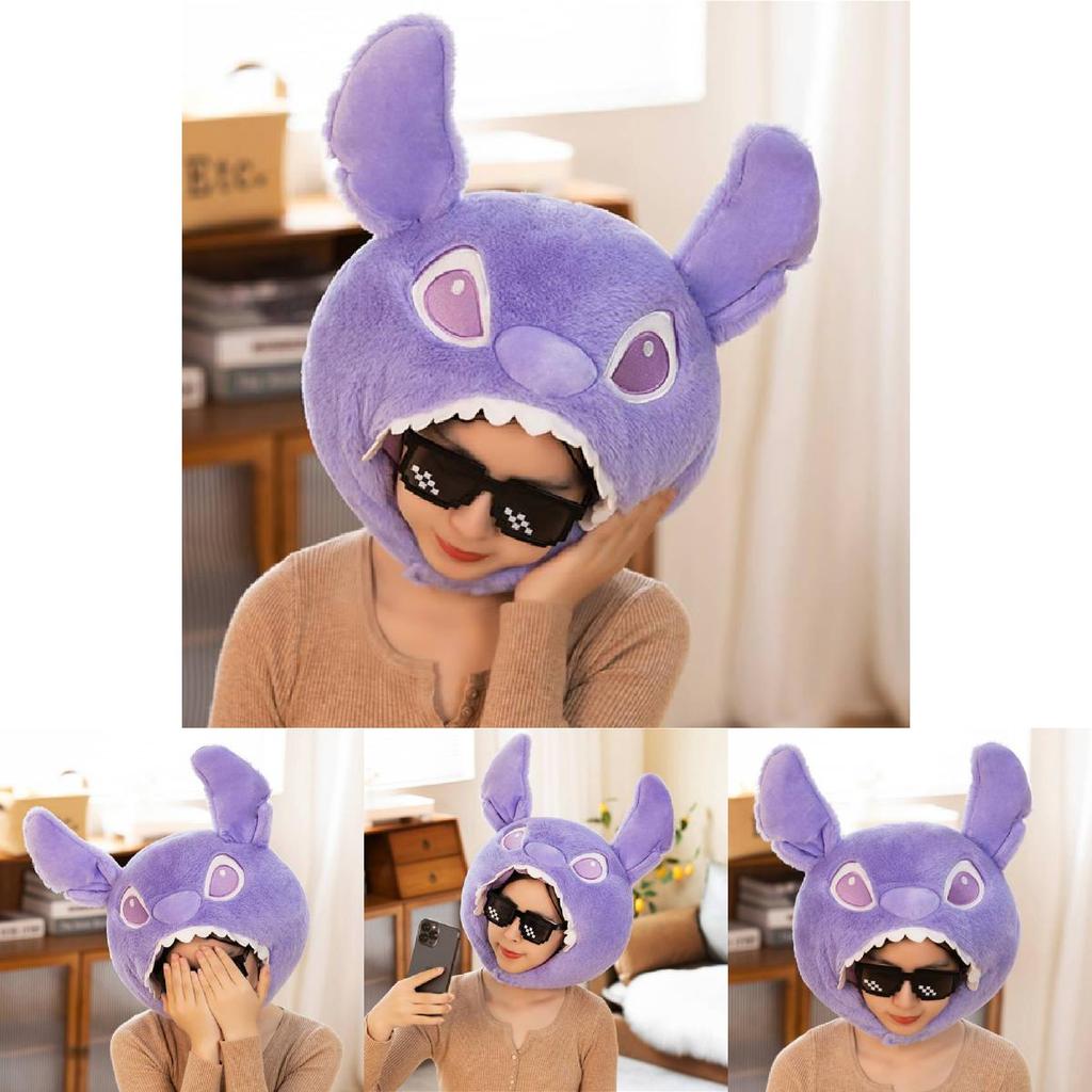 Purple Cone Shape Plush Hat Funny Winter Birthday Gift For Women Kids Photo Prop