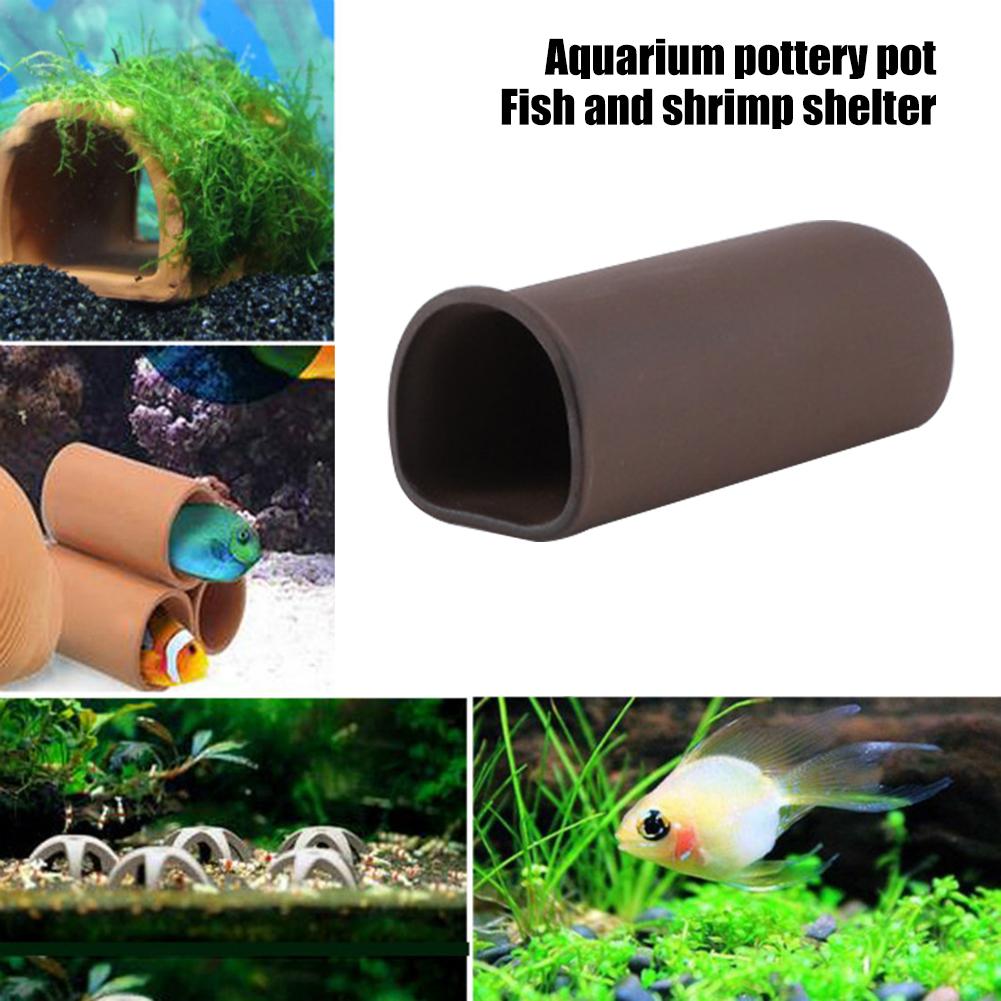 Fish Shrimp Ceramic Nest Crystal House Special  Clay Pot Shelter Earth Tube Cave Aquarium Shrimp Breeding Ceramic Decoration