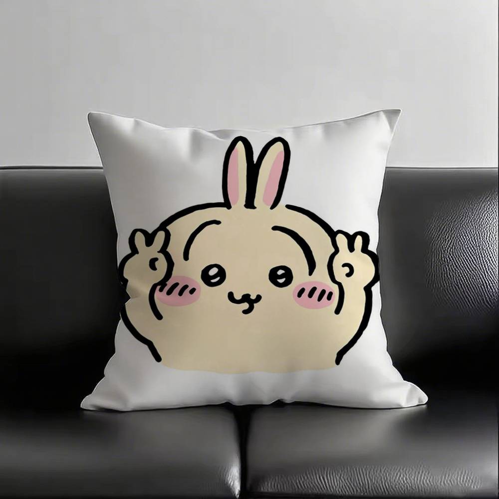 

1 шт. Хороший ребенок Усаги Наволочка Квадратная Спальня Диван Отдых Комфортная Подушка Автомобиль Гостиная Домашнее Украшение 16x16Inch