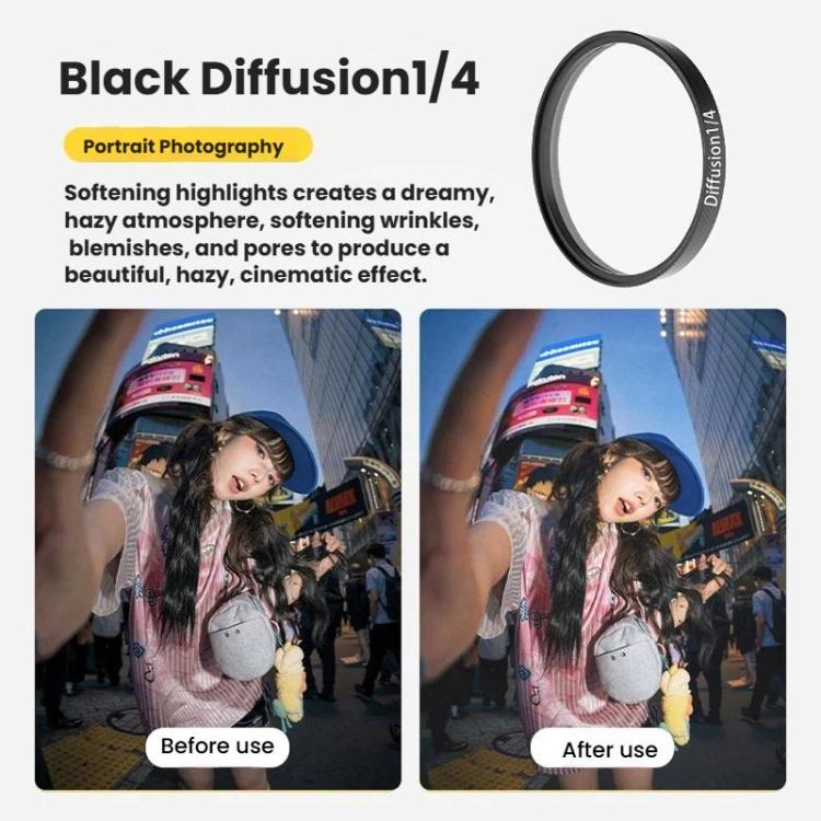 Multi‑Type Camera Lens Filter for DJI Osmo Action 6, Aluminum Frame ND CPL UV Black Diffusion 1/4 Optical Accessory