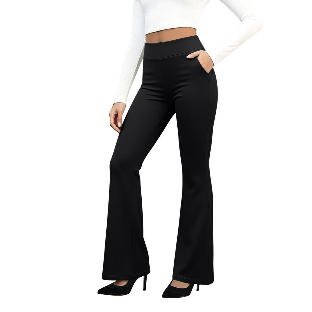 Women's High Waist Yoga Pants, Women's Work Pants With Pockets