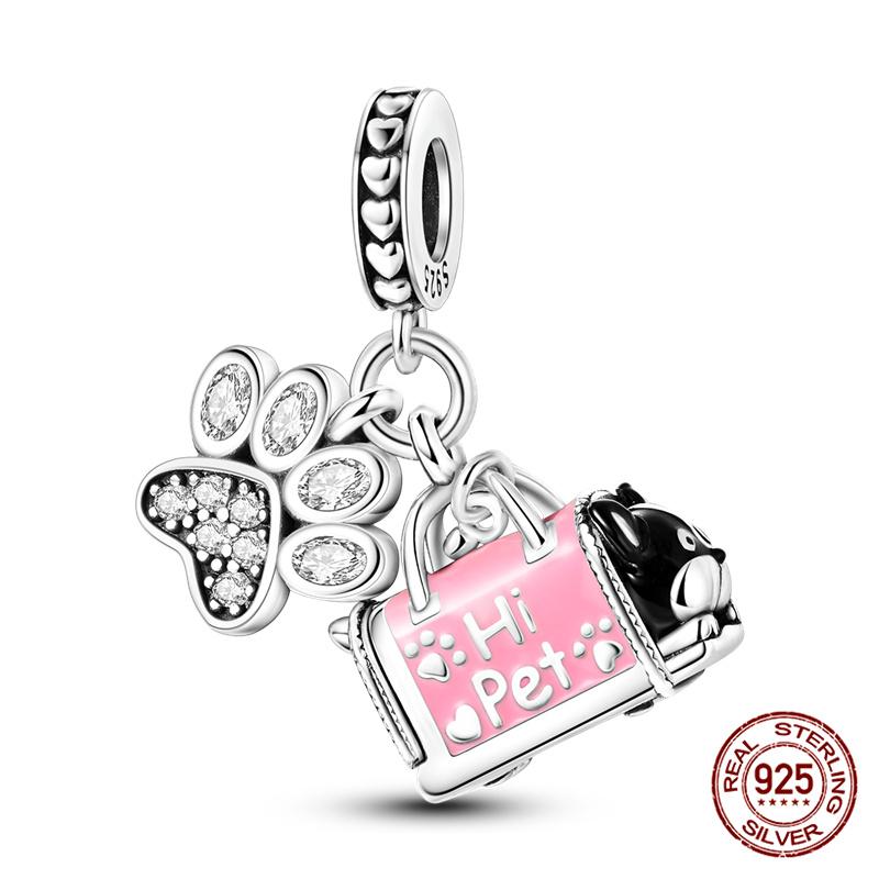 100%Copperpink Series Stars & High Heels Charms Fitoriginal Bracelets Diy Jewelry Making For Women Gift