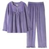 Pajamas Women'S Spring And Autumn Coral Fleece Thin Fleece Warm Women'S Winter Island Fleece Autumn And Winter Flannel Can Be Worn Outside Loungewear