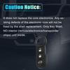 X Autohaux Car 3 Buttons Remote Key Case ert Rubber Pad Keypad Shell Cover Tools for Fiat 500 500X 500L 2007- Accessories